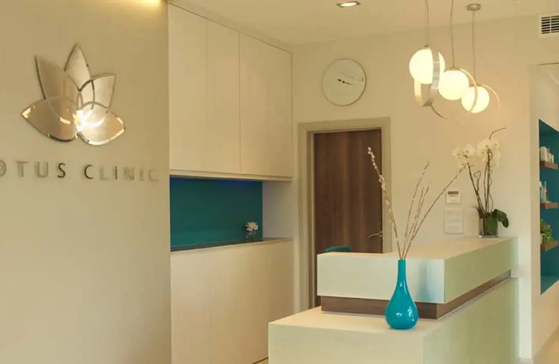 Reception area at Lotus Dental and Aesthetics Clinic, 943 Finchley Road, Golders Green