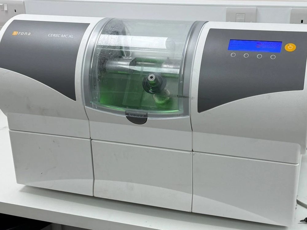 Sirona CEREC MC XL milling unit in the Lotus Clinic laboratory, Golders Green