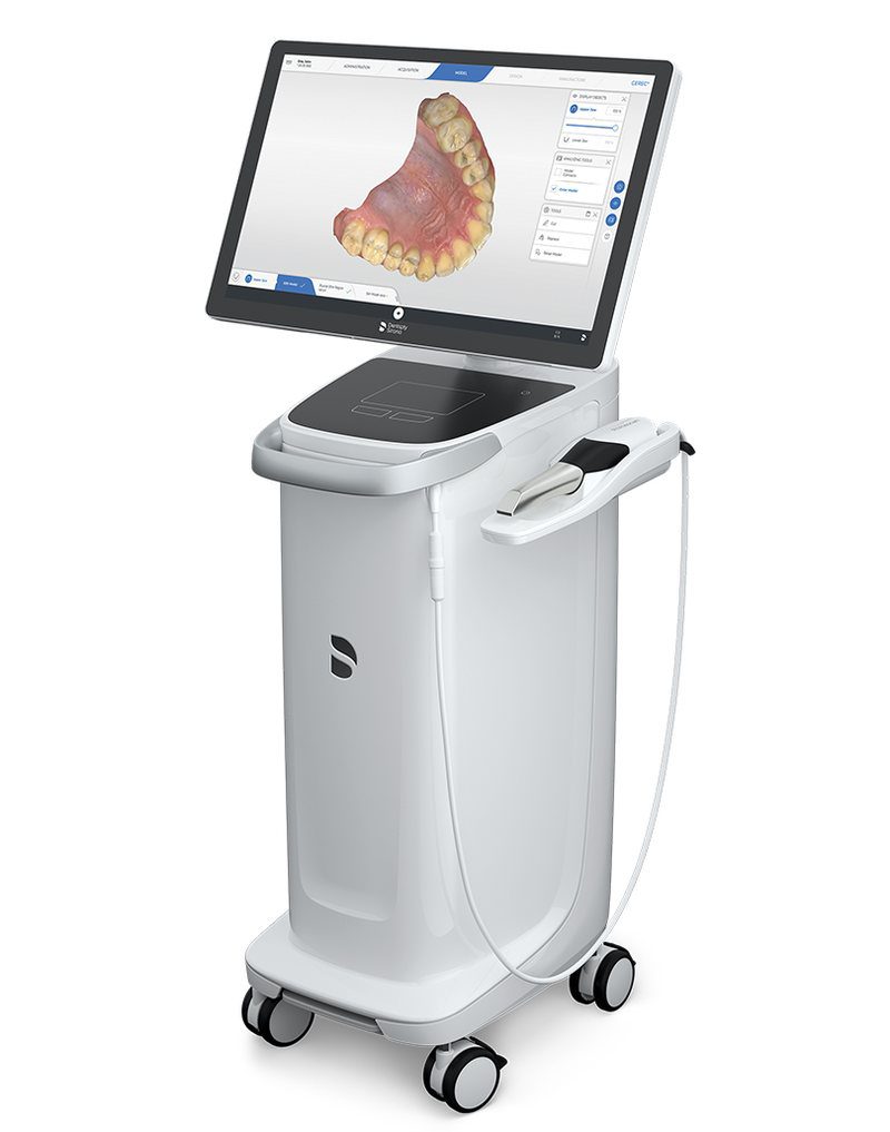 CEREC Primescan digital intraoral scanner used for same-day crowns at Lotus Clinic Golders Green