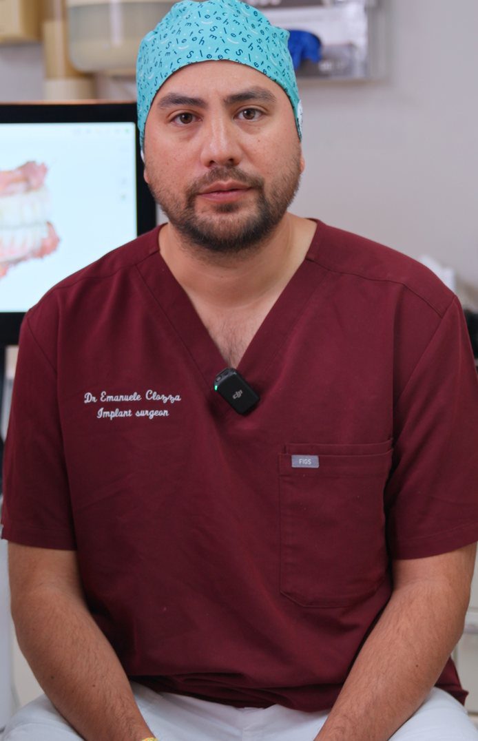 Dr Emanuele Clozza, dentist with a special interest in dental implants, at Lotus Clinic Golders Green