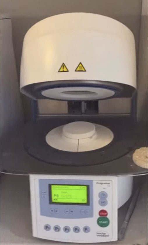 Furnace used to finish IPS e.max CEREC crowns at Lotus Clinic